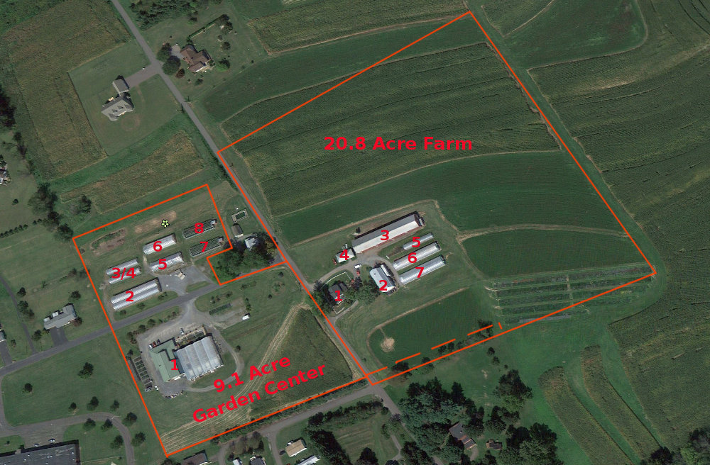 Bloomsburg Garden Center and Greenhouses Central PA Rural Property